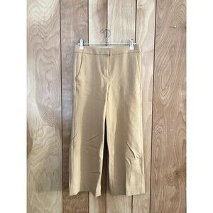 J.Crew Women’s Beige Straight Leg Dress Cropped Pants Size 00P
